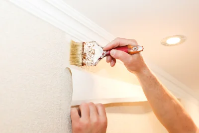 Pose de papier peint à Estrennes — revêtements muraux et toiles de verre